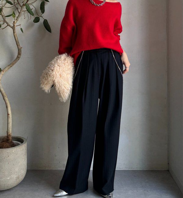  「ソフト起毛ストレッチパンツ」|チノ|