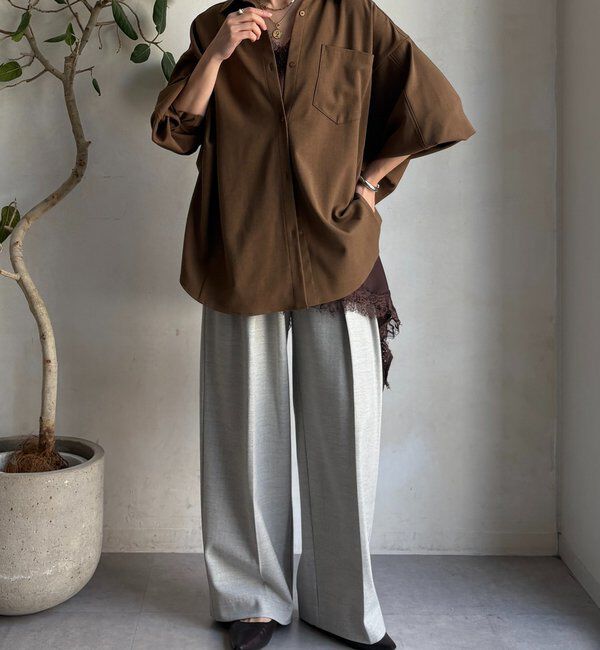  「ソフト起毛ストレッチパンツ」|チノ|