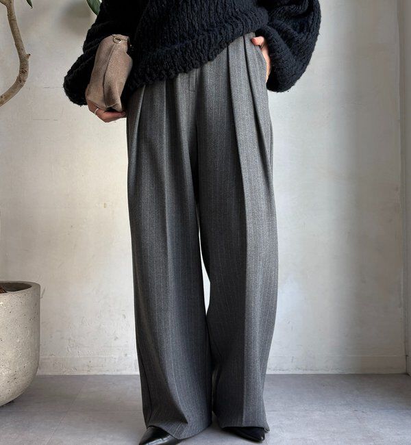  「ソフト起毛ストレッチパンツ」|チノ|