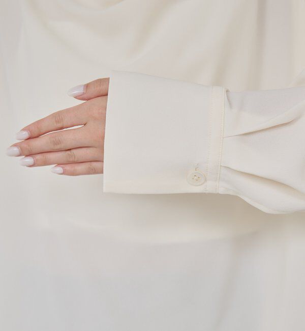  「フロントドレープブラウス」|シャツ・ブラウス|