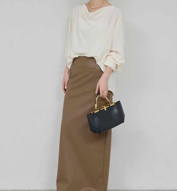  「フロントドレープブラウス」|シャツ・ブラウス|