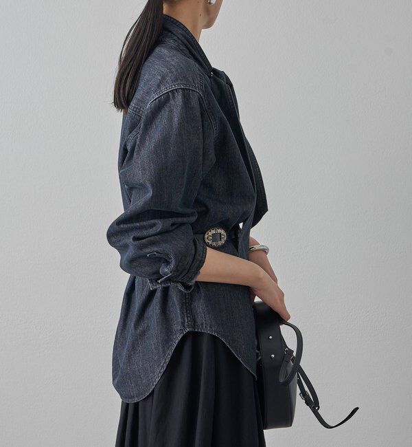  「デニムボウタイブラウス」|シャツ・ブラウス|