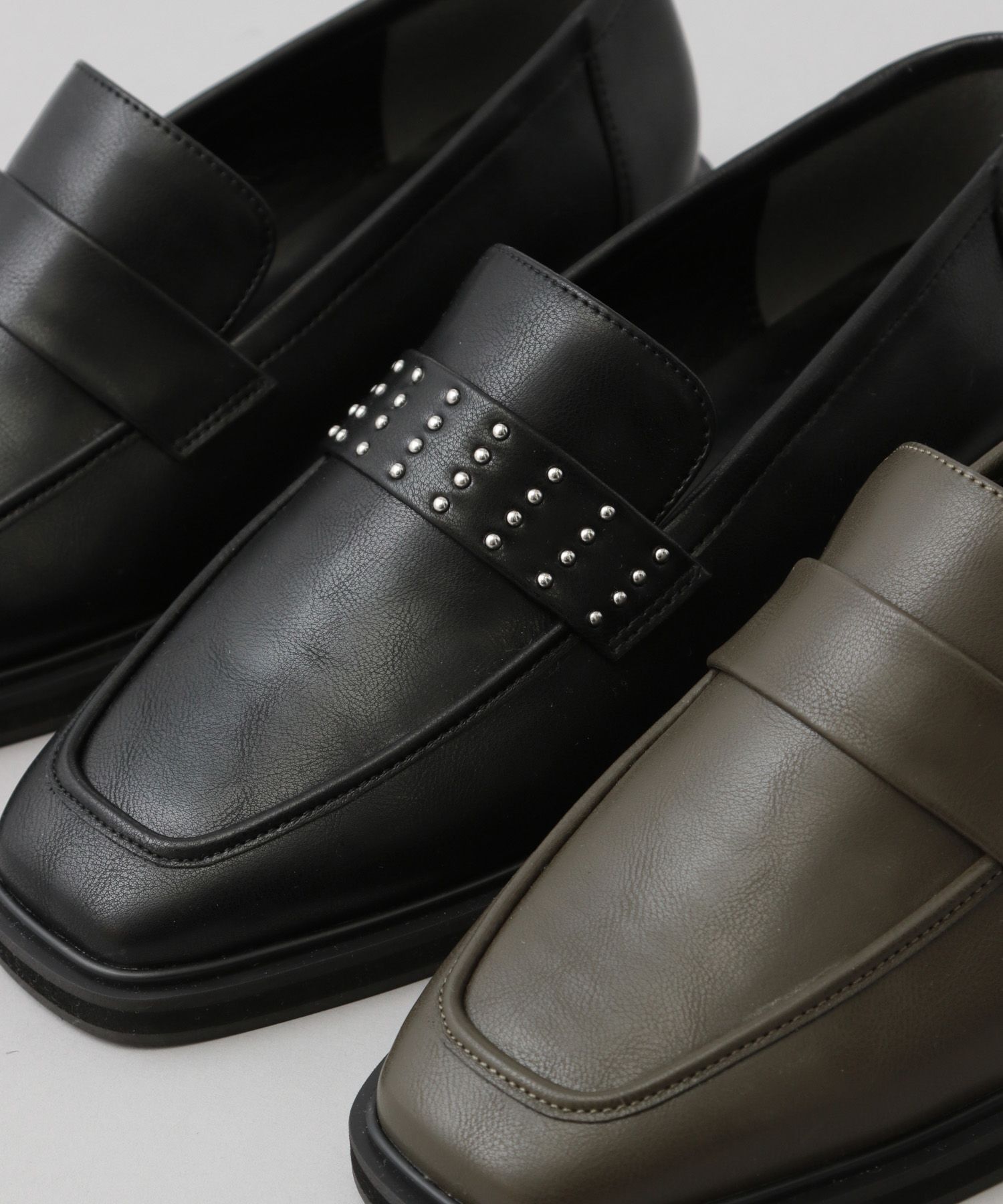 A part by 「【新色追加】スクエアローファー」|ローファー|