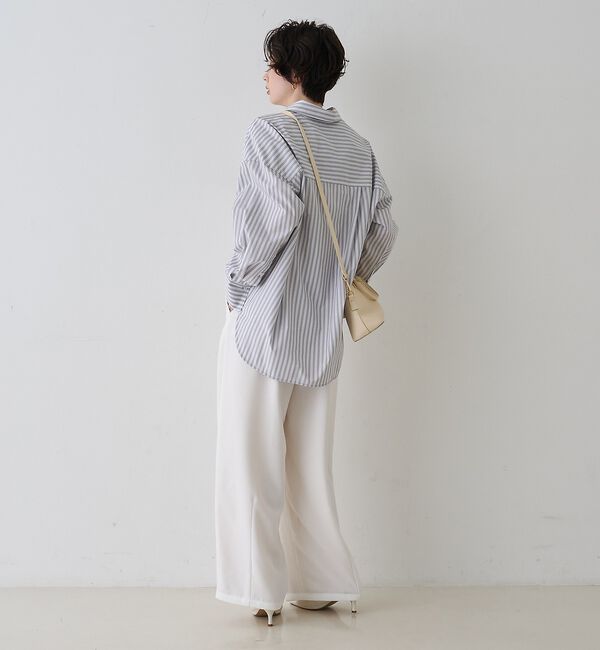 Rouge vif「コットンマルチストライプビッグシャツ」|シャツ・ブラウス|