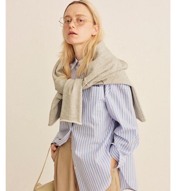 Rouge vif「コットンマルチストライプビッグシャツ」|シャツ・ブラウス|