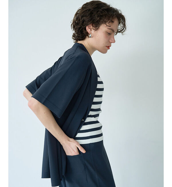 qualite「【セットアップ対応】接触冷感/レーヨンストレッチニットノースリーブ」|キャミソール|