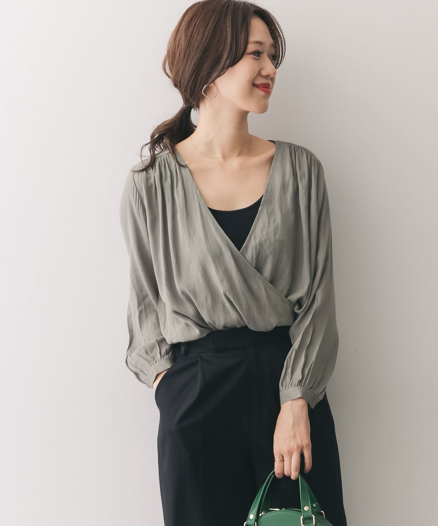 URBAN RESEARCH DOORS「カシュクールブラウス&there4;」|シャツ・ブラウス|