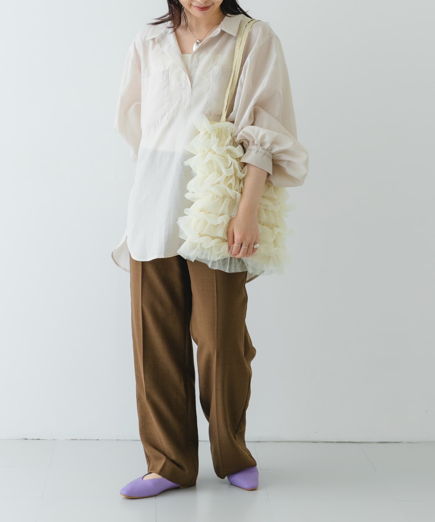 RODE SKO「やわらかVカットフラットシューズ」|バレエシューズ|