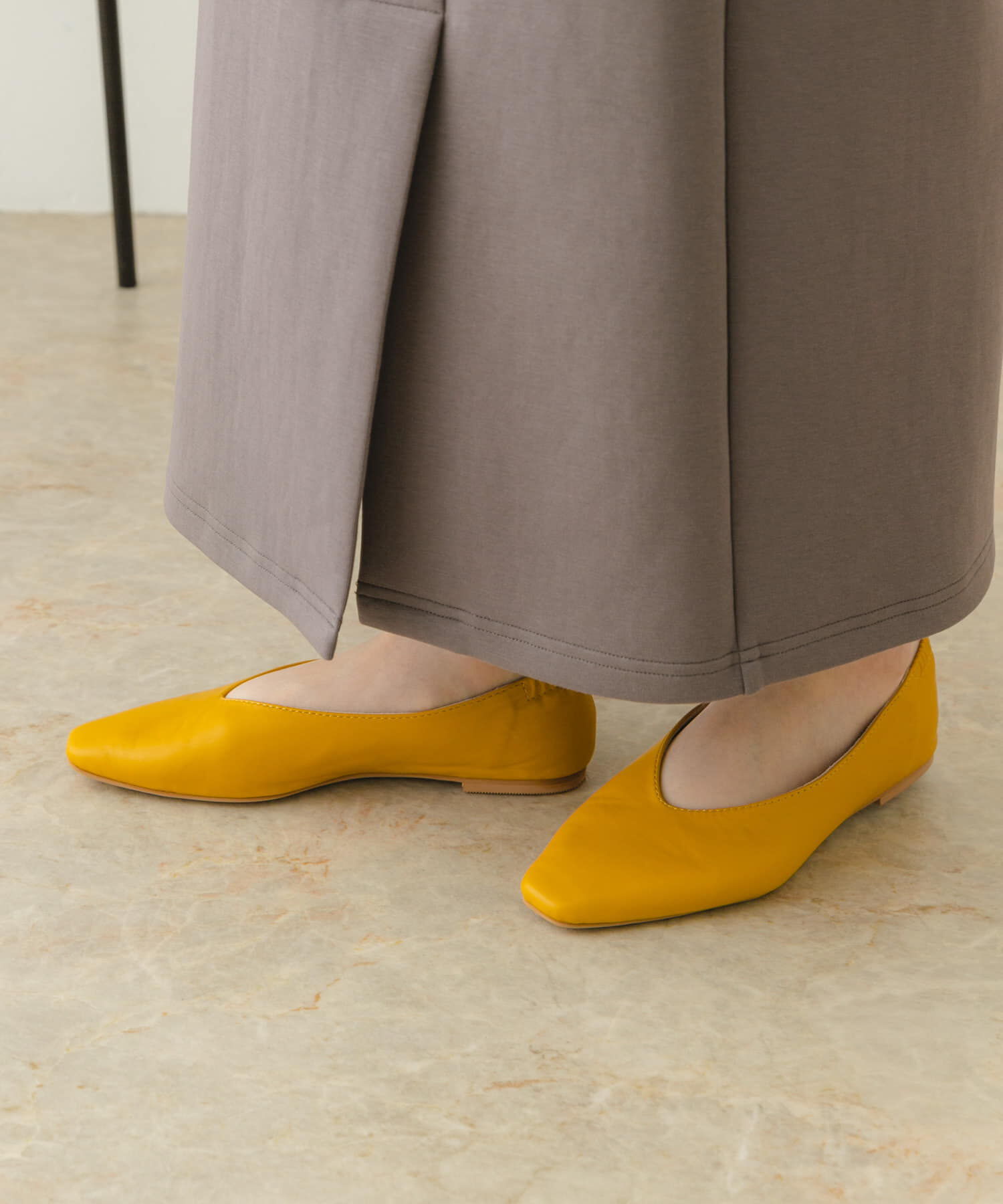 RODE SKO「やわらかVカットフラットシューズ」|バレエシューズ|