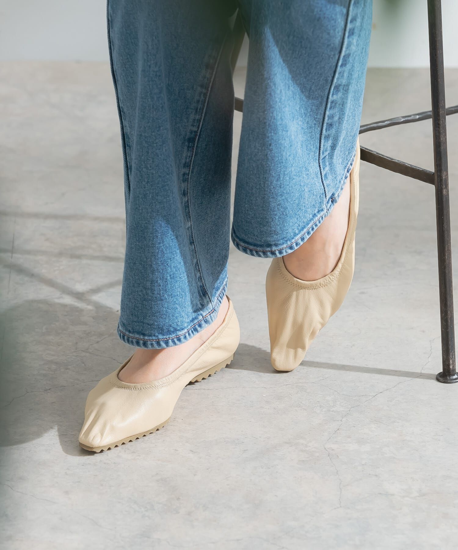 URBAN RESEARCH ROSSO「MODERN WEAVING　Lamb Walking Shoe w」|バレエシューズ|