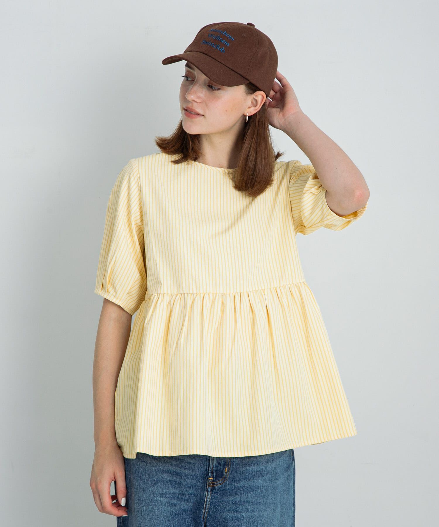 Sonny Label 「ストライプサッカーブラウス」|シャツ・ブラウス|