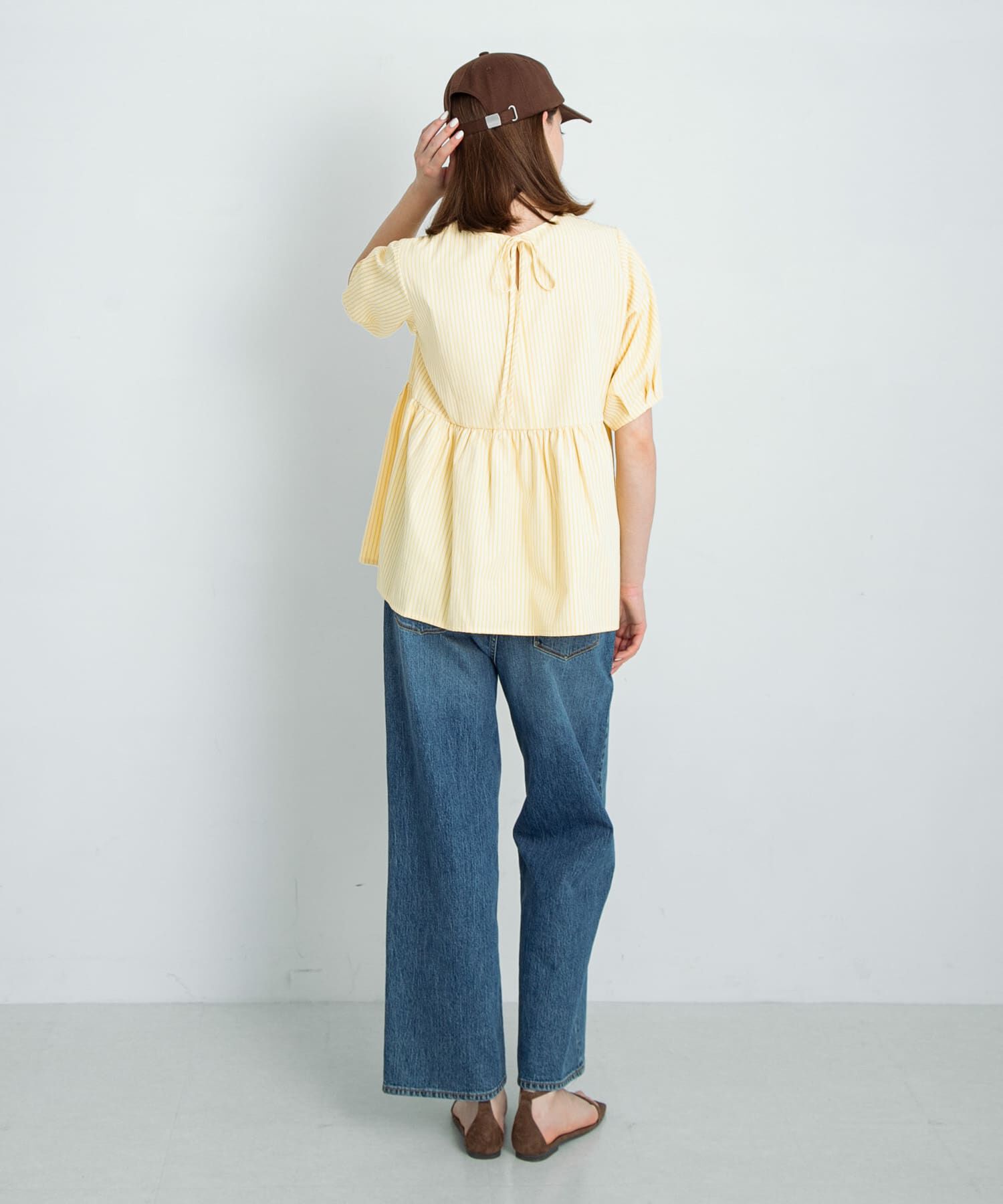 Sonny Label 「ストライプサッカーブラウス」|シャツ・ブラウス|