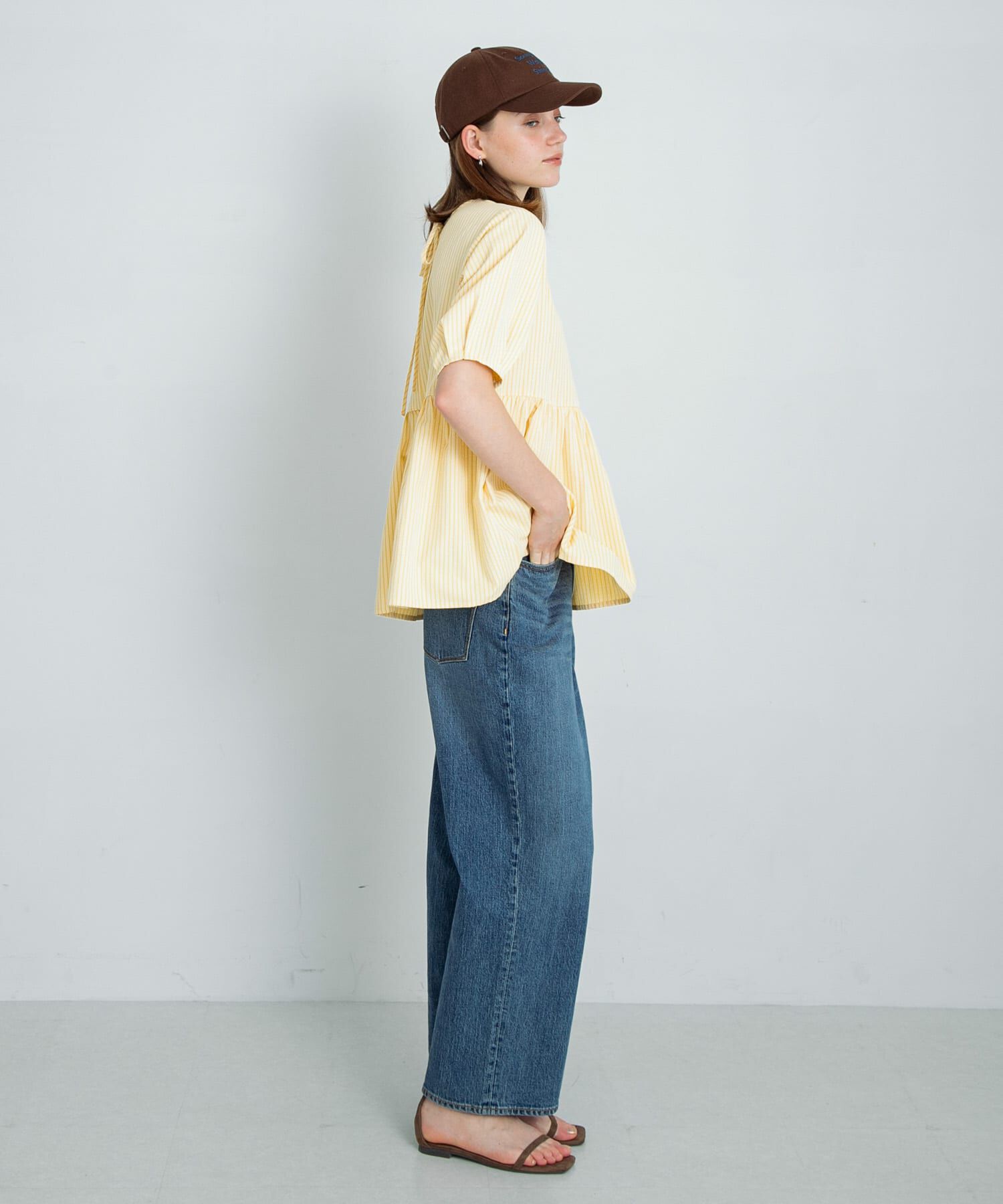 Sonny Label 「ストライプサッカーブラウス」|シャツ・ブラウス|