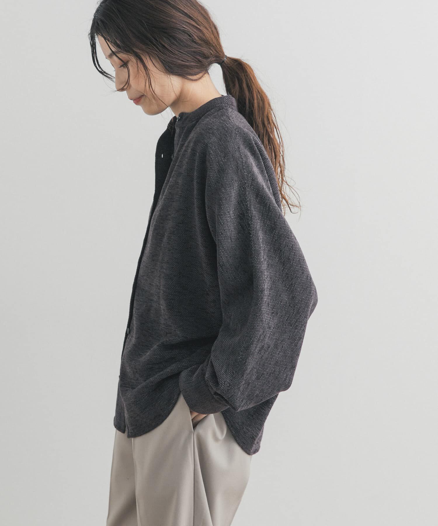 URBAN RESEARCH DOORS「ドルマンバンドカラーシャツ」|シャツ・ブラウス|