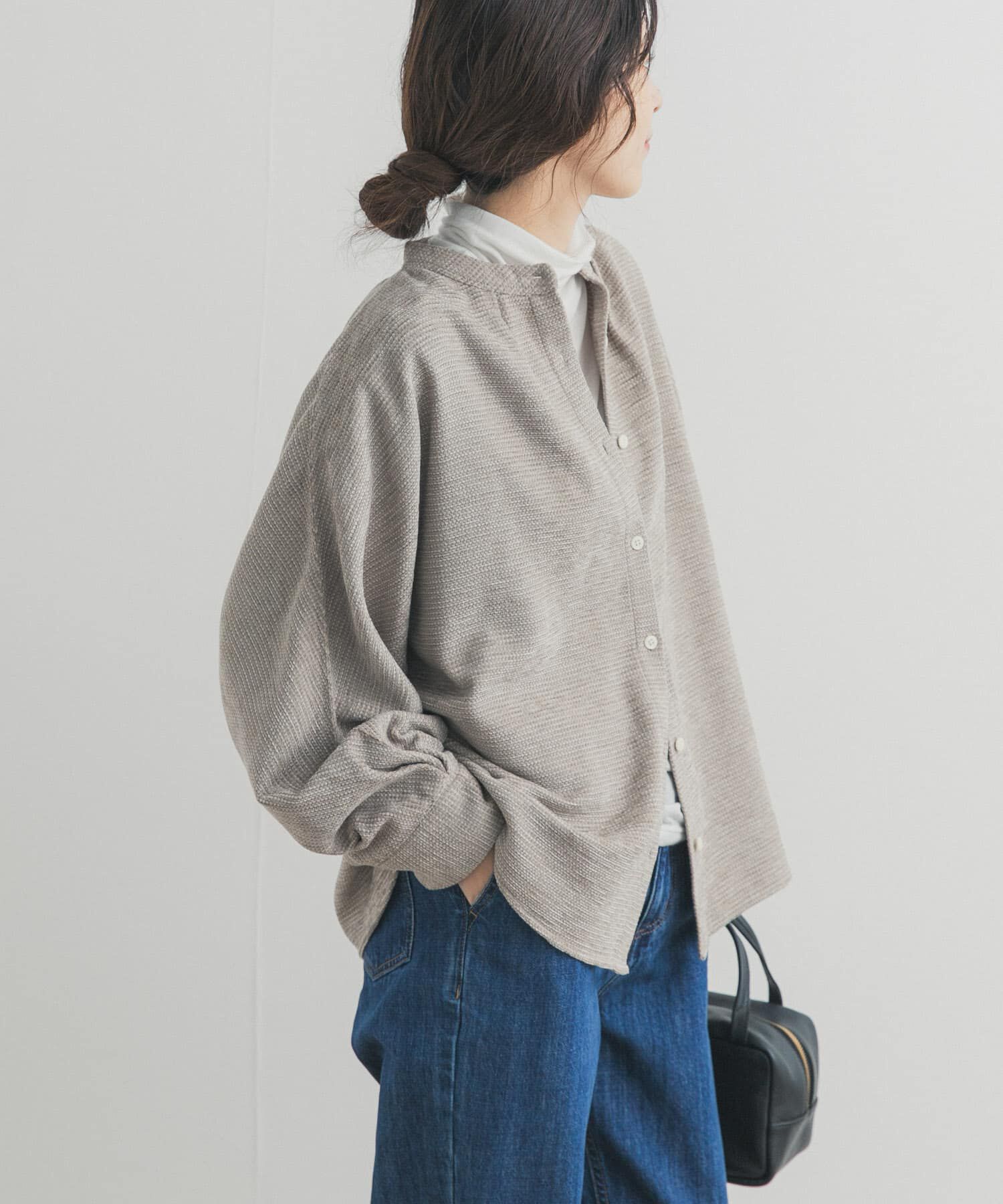 URBAN RESEARCH DOORS「ドルマンバンドカラーシャツ」|シャツ・ブラウス|