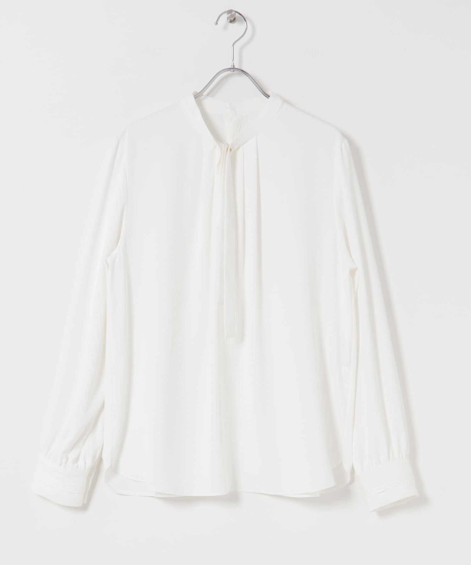 URBAN RESEARCH DOORS「リボンポイントタックブラウス」|シャツ・ブラウス|