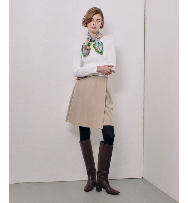 allureville「リブキリカエデザインプルオーバー」|ニット・セーター|