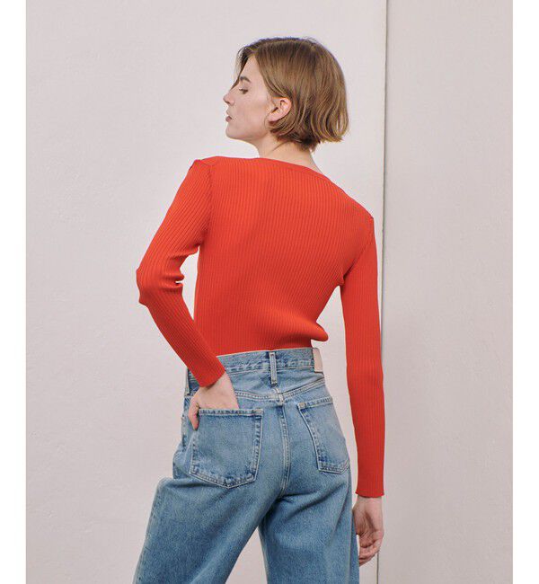 allureville「リブキリカエデザインプルオーバー」|ニット・セーター|