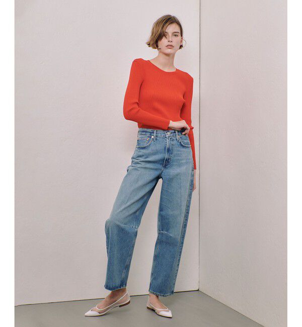 allureville「リブキリカエデザインプルオーバー」|ニット・セーター|