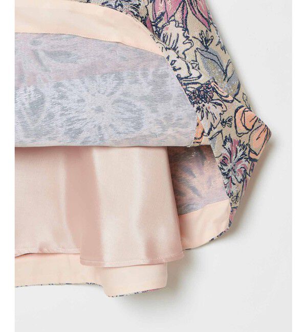 LOULOU WILLOUGHBY「【LOULOU WILLOUGHBY】MALHIAフラワージャガードフレアスカート」|フレア|