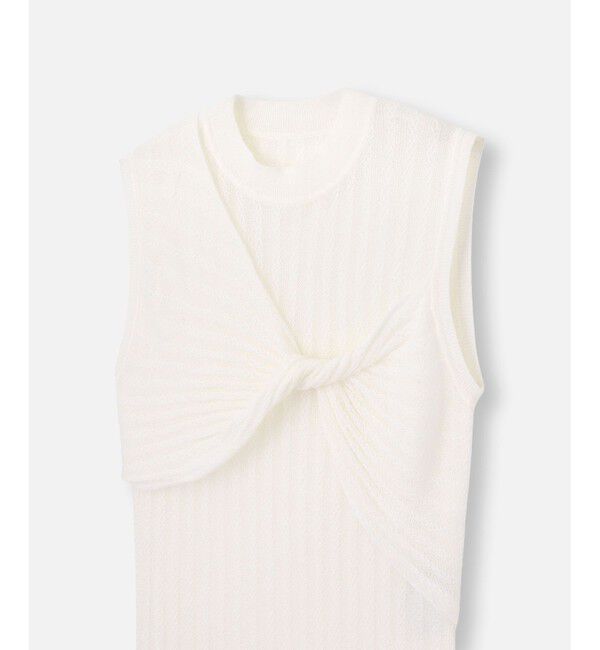 LOULOU WILLOUGHBY「【LOULOU WILLOUGHBY】シシュウツイストリブプルオーバー」|ニット・セーター|