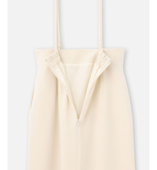 allureville「ジョーゼットサロペナロースカート」|タイト|