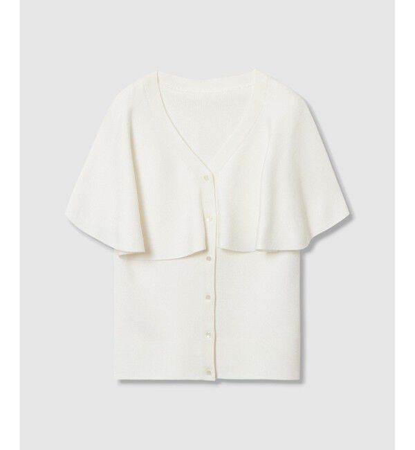 LOULOU WILLOUGHBY「【LOULOU WILLOUGHBY】メタリックヤーンケーププルオーバー」|ニット・セーター|