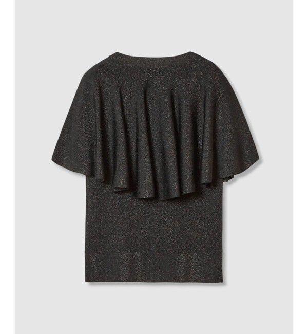 LOULOU WILLOUGHBY「【LOULOU WILLOUGHBY】メタリックヤーンケーププルオーバー」|ニット・セーター|