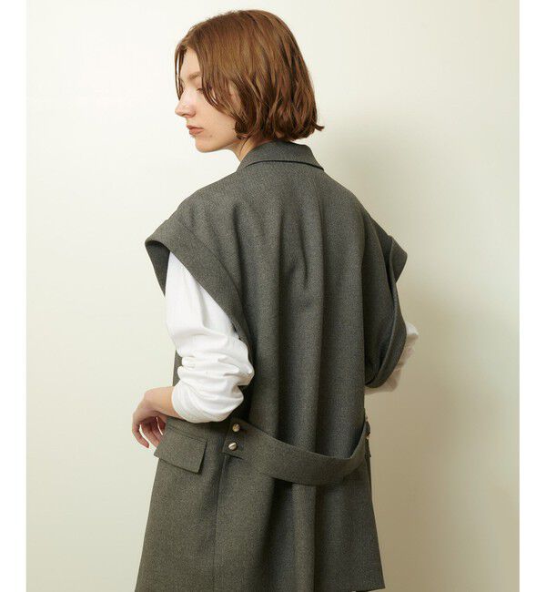 allureville「ウールライクポリツイルジレジャケット」|テーラードジャケット|