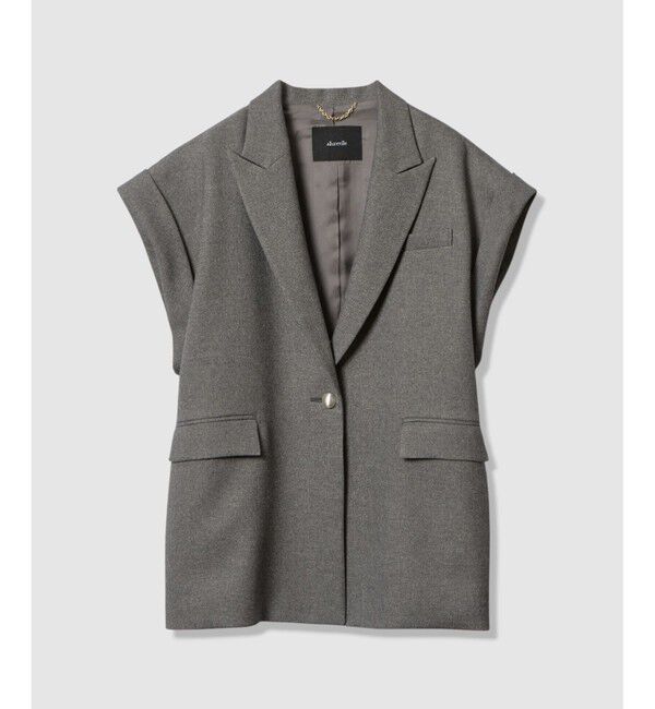 allureville「ウールライクポリツイルジレジャケット」|テーラードジャケット|