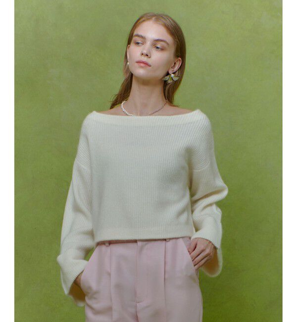 LOULOU WILLOUGHBY「【LOULOU WILLOUGHBY】MOU CODEプルオーバー」|Tシャツ・カットソー|アイボリー