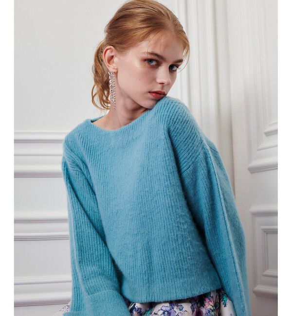 LOULOU WILLOUGHBY「【LOULOU WILLOUGHBY】MOU CODEプルオーバー」|Tシャツ・カットソー|ブルー