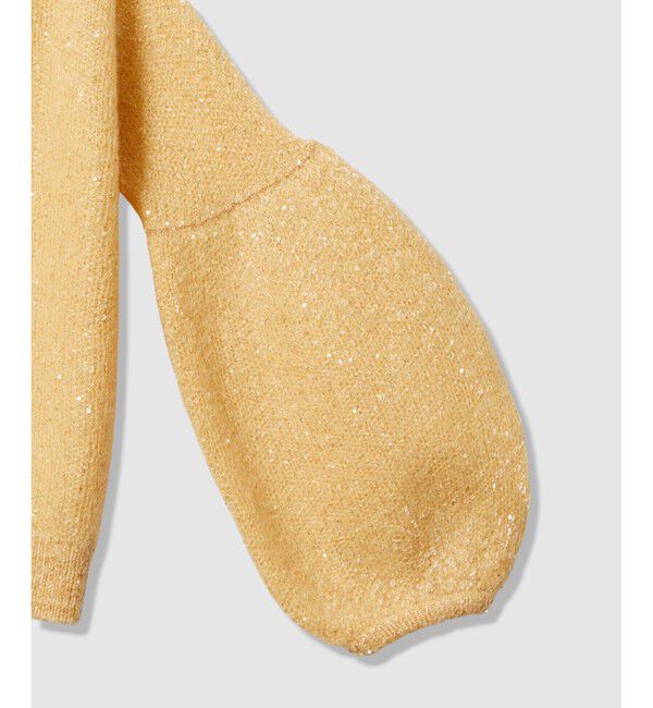 allureville「モヘヤ混スパンコールプルオーバー」|ニット・セーター|