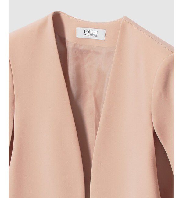 LOULOU WILLOUGHBY「◇【LOULOU WILLOUGHBY】リトルブラックケープジャケット」|ノーカラージャケット|