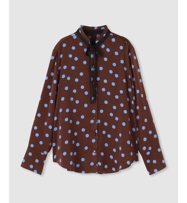 allureville「コインドットナロータイブラウス」|シャツ・ブラウス|