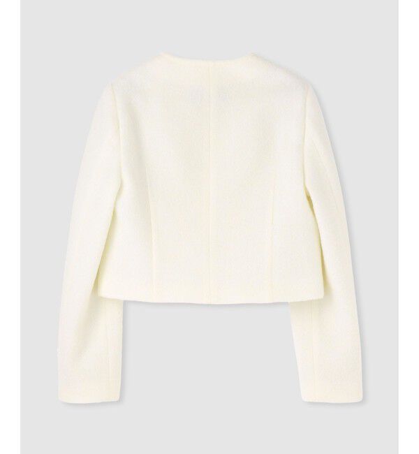 allureville「ブークレーノーカラージャケット」|ノーカラージャケット|