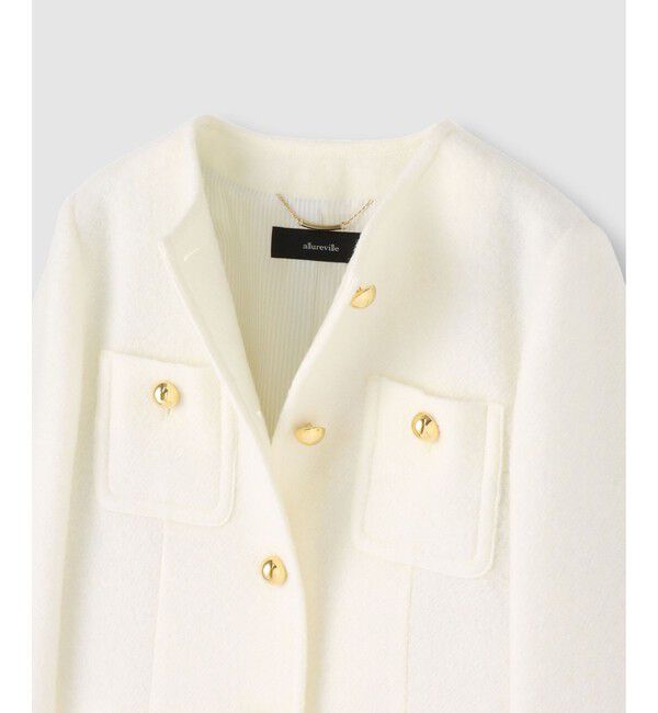 allureville「ブークレーノーカラージャケット」|ノーカラージャケット|