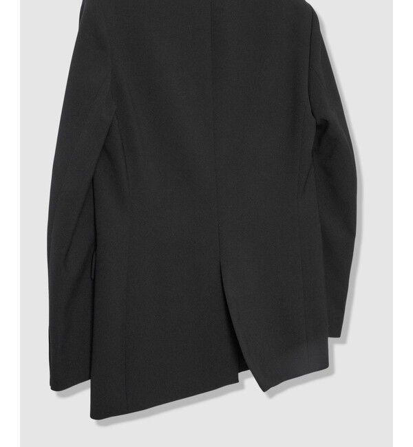 LOULOU WILLOUGHBY「【LOULOU WILLOUGHBY】ダブルクロスノーカラージャケット」|ノーカラージャケット|