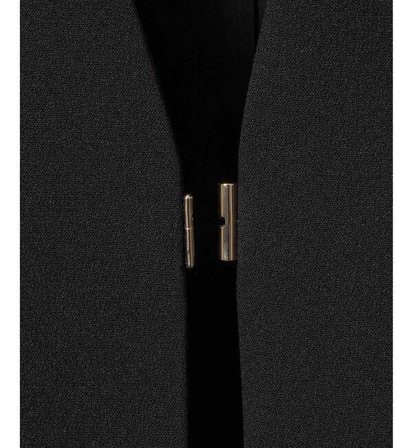 LOULOU WILLOUGHBY「【LOULOU WILLOUGHBY】ダブルクロスノーカラージャケット」|ノーカラージャケット|