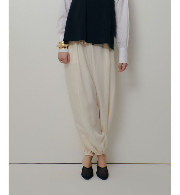 allureville「フィブリルポプリンバルーンパンツ」|チノ|