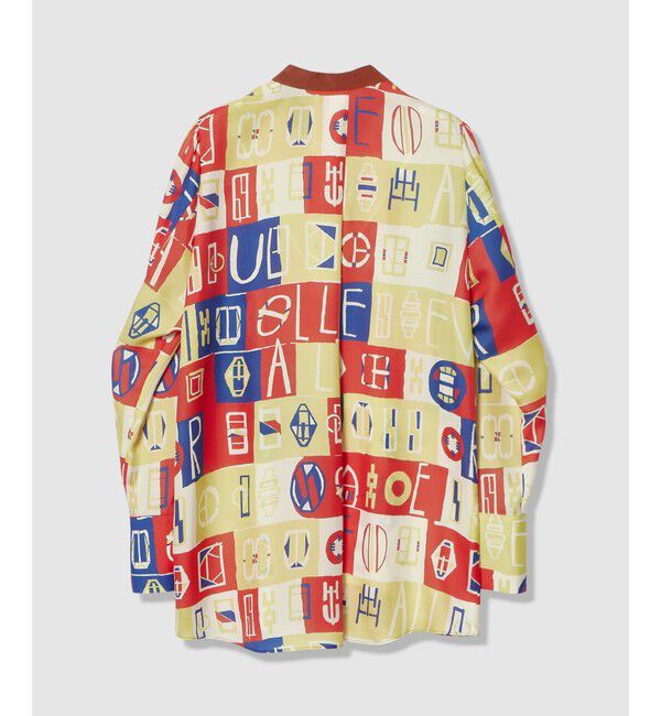 allureville「パッチワークプリントボウブラウス」|シャツ・ブラウス|