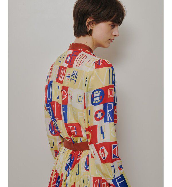 allureville「パッチワークプリントボウブラウス」|シャツ・ブラウス|