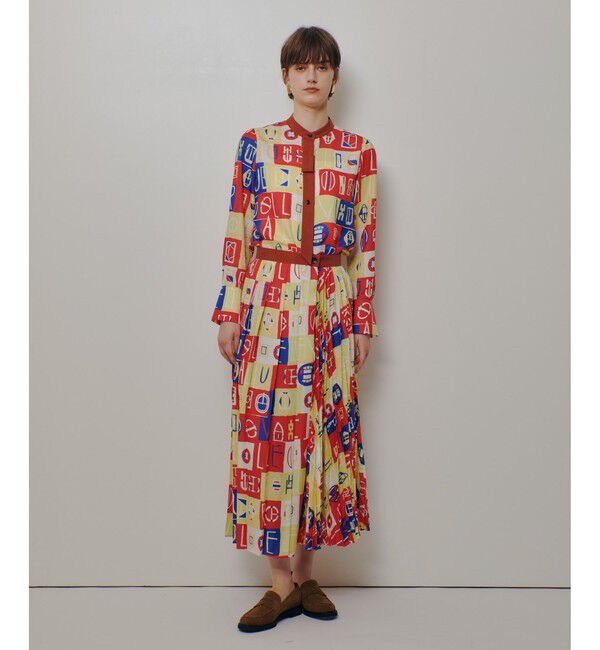 allureville「パッチワークプリントボウブラウス」|シャツ・ブラウス|