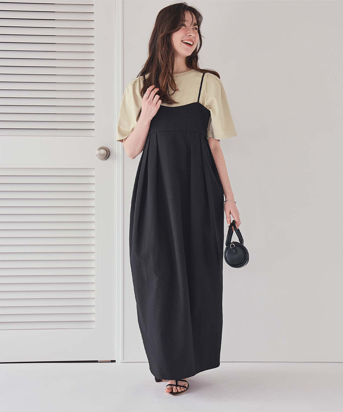 titivate「クルーネックタックスリーブトップス」|Tシャツ・カットソー|