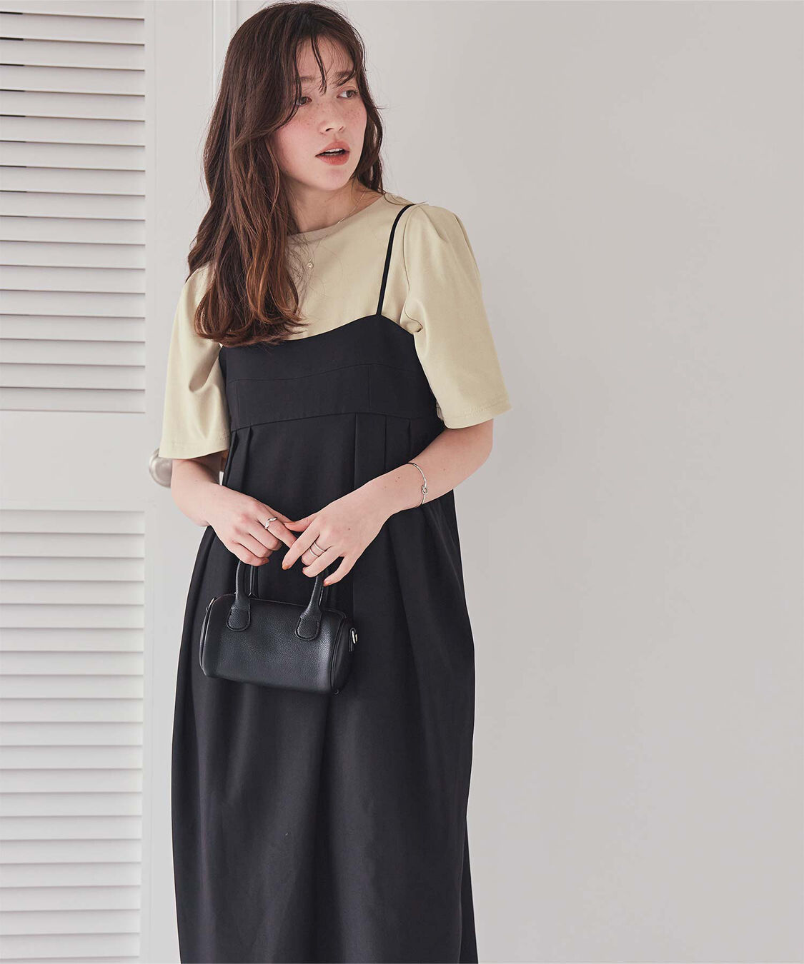 titivate「クルーネックタックスリーブトップス」|Tシャツ・カットソー|