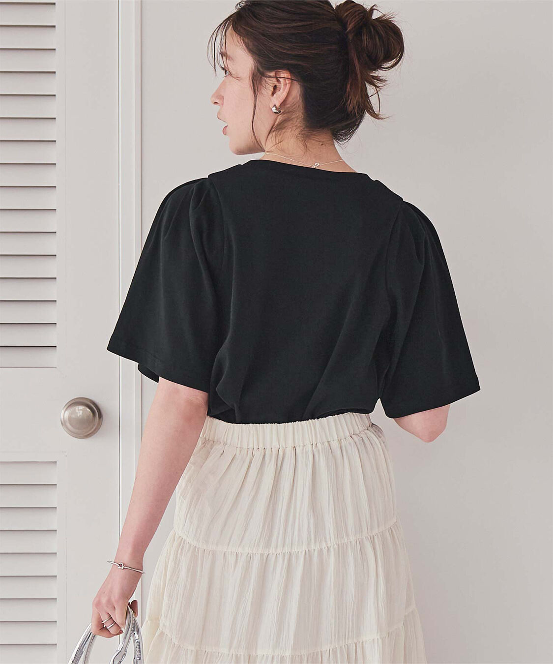 titivate「クルーネックタックスリーブトップス」|Tシャツ・カットソー|