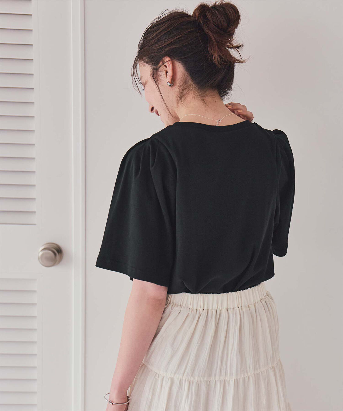 titivate「クルーネックタックスリーブトップス」|Tシャツ・カットソー|