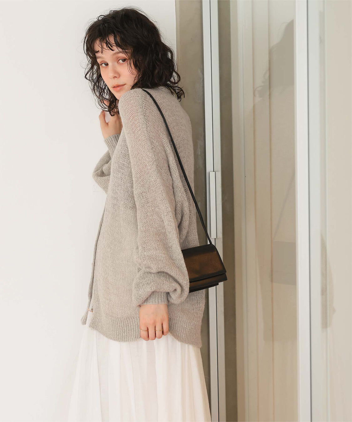 titivate「モヘアライクシアーニットカーディガン」|カーディガン|