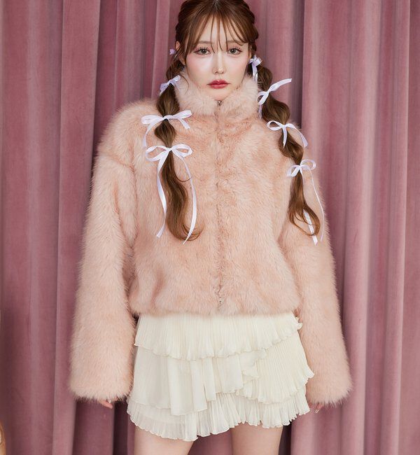 フェイクファーショートブルゾン｜ルミネのファッション通販アイルミネ