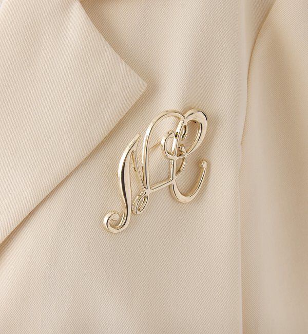  「ブローチ付きショートテーラージャケット/WEB限定リバイバル」|テーラードジャケット|